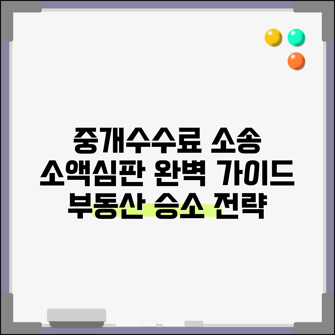 중개수수료 소액심판 청구소송 절차 | 부동산 중개수수료 소액심판 완벽 가이드