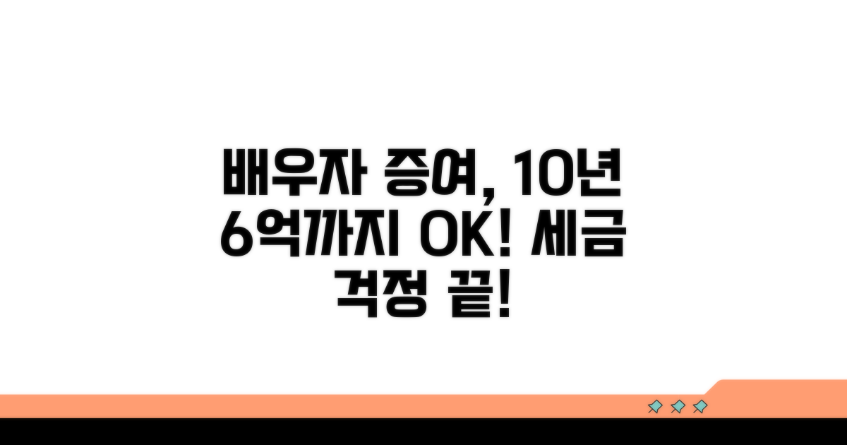 배우자 증여, 10년간 얼마까지 가능해?