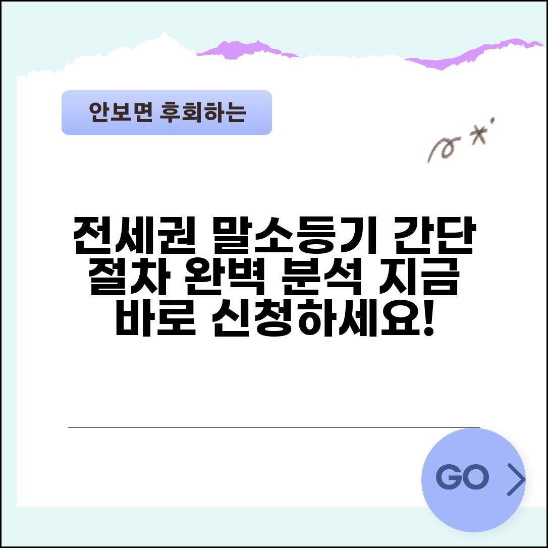 전세권설정등기 말소 절차 | 전세권 말소등기 신청 방법
