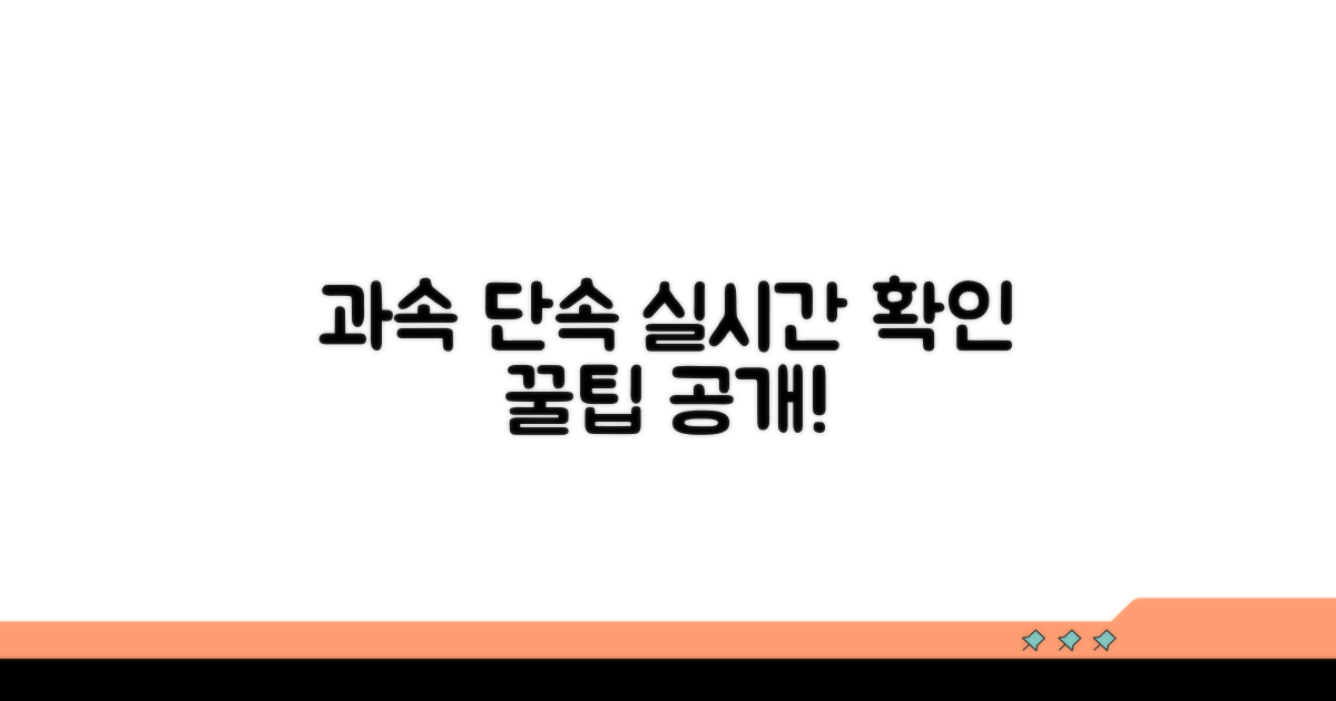 과속 단속 실시간 확인 방법