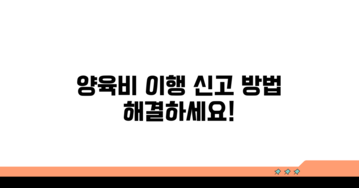 양육비이행관리원 신고 방법