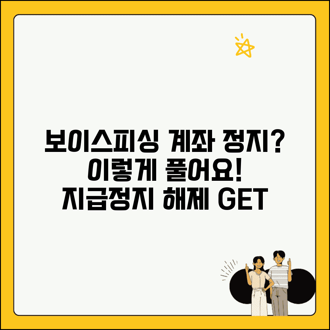 보이스피싱 계좌 지급정지 해제 방법 | 계좌 정지 해제 완벽 신청법