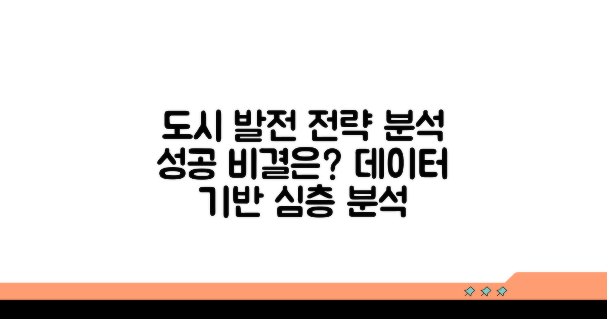 지정 도시들의 발전 전략 분석