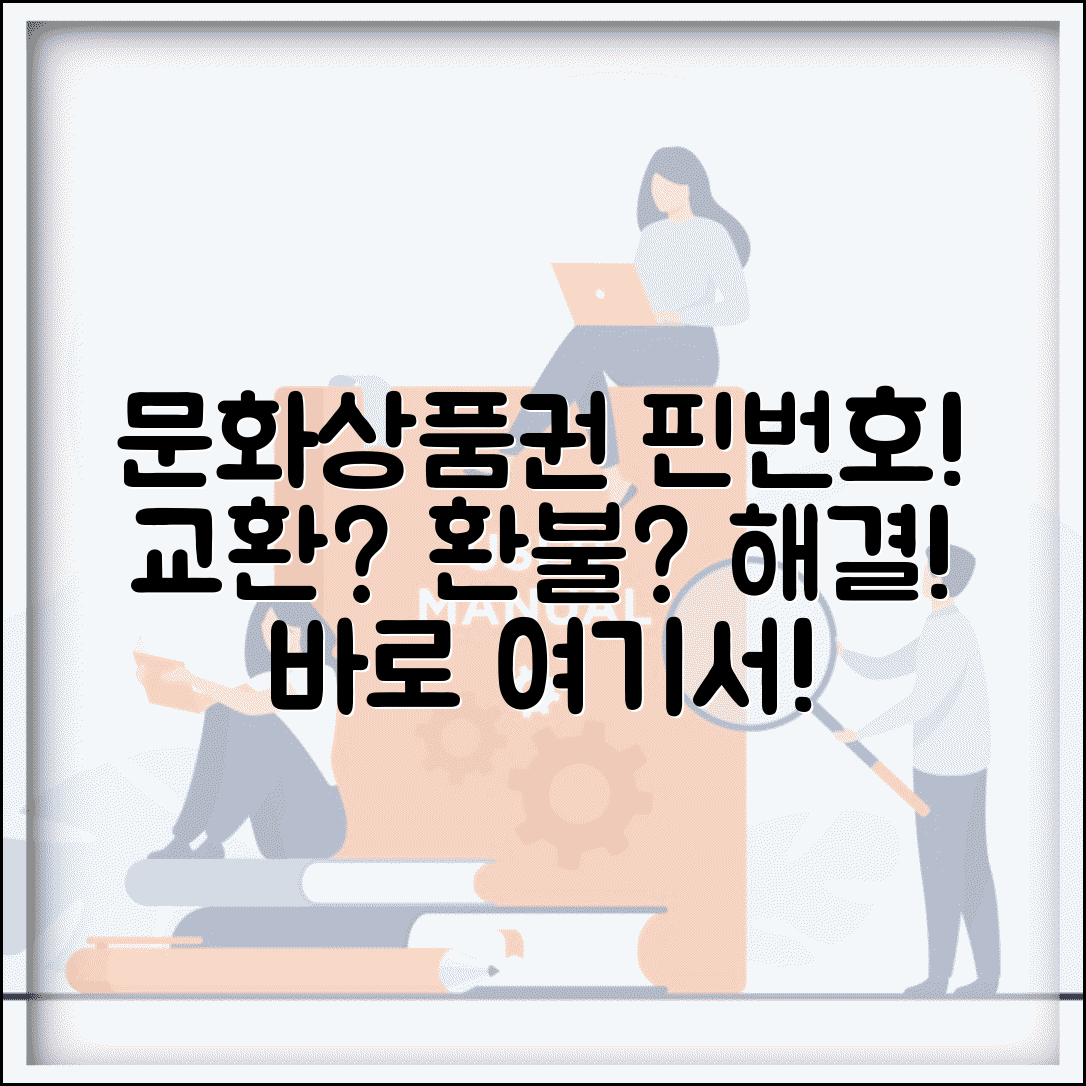 문화상품권 핀번호 교환 환불 | 문화상품권 핀번호 문제 해결