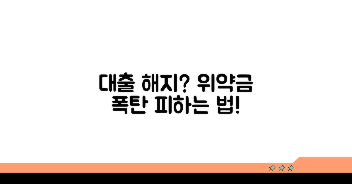 대출 해지 및 위약금 알아보기
