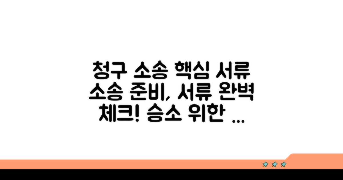 청구 소송 시 준비 서류