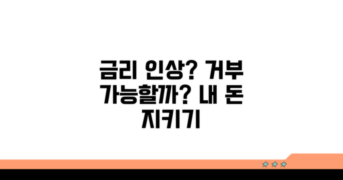 금리 인상 통보, 거부 가능할까?