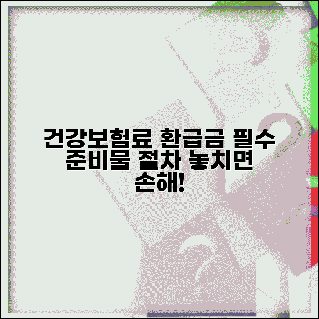 건강보험료 환급금 신청 필수템 | 준비물과 절차 정리