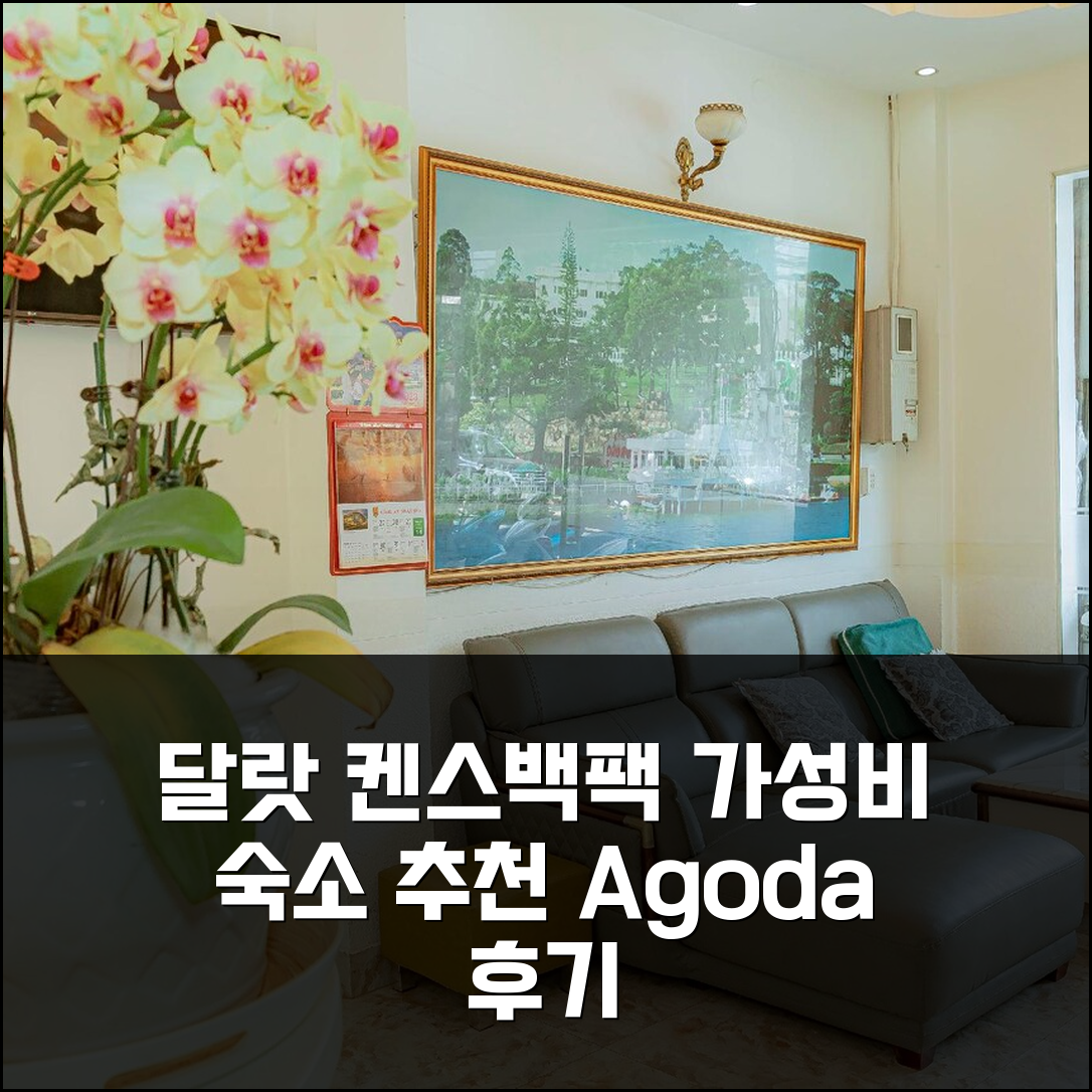 달랏 3박 4일 켄스 백패커스 호텔 경험, 꼭 가봐야 할 가성비 숙소