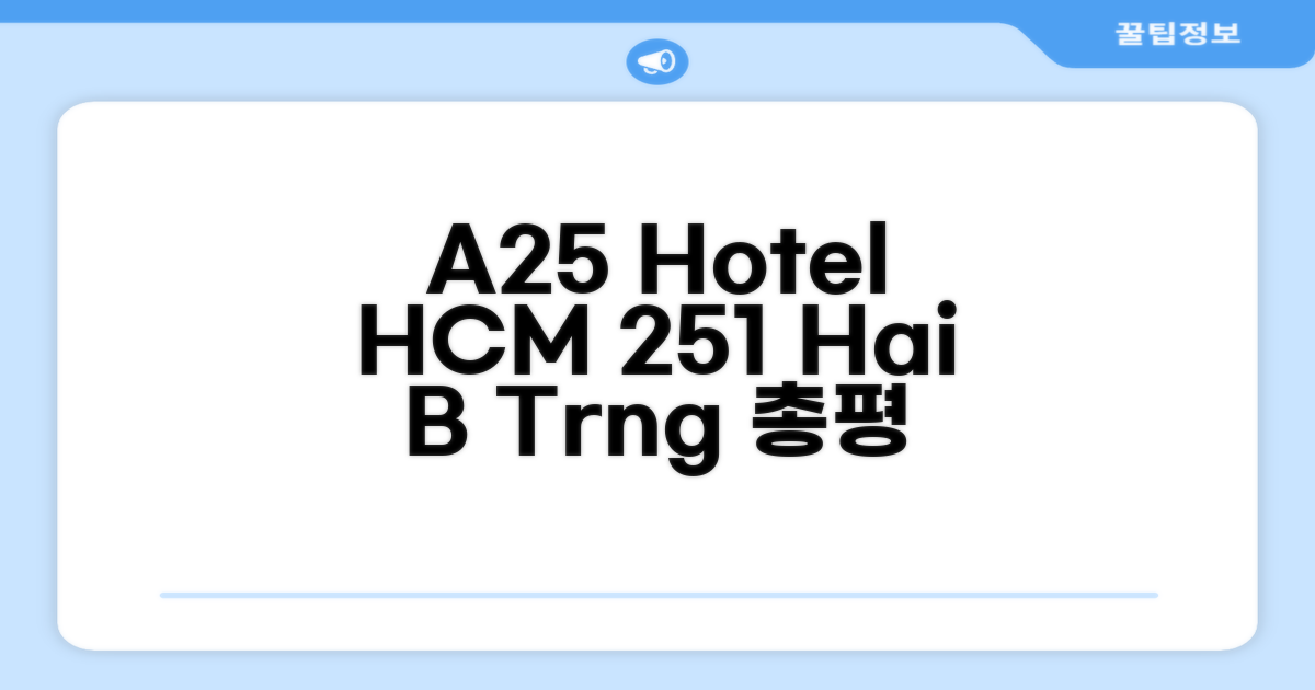 A25 호텔 - 251 하이 바 쯩 HCM 총평