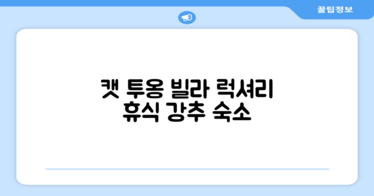 캣 투옹 부티크 빌라 숙박 후기