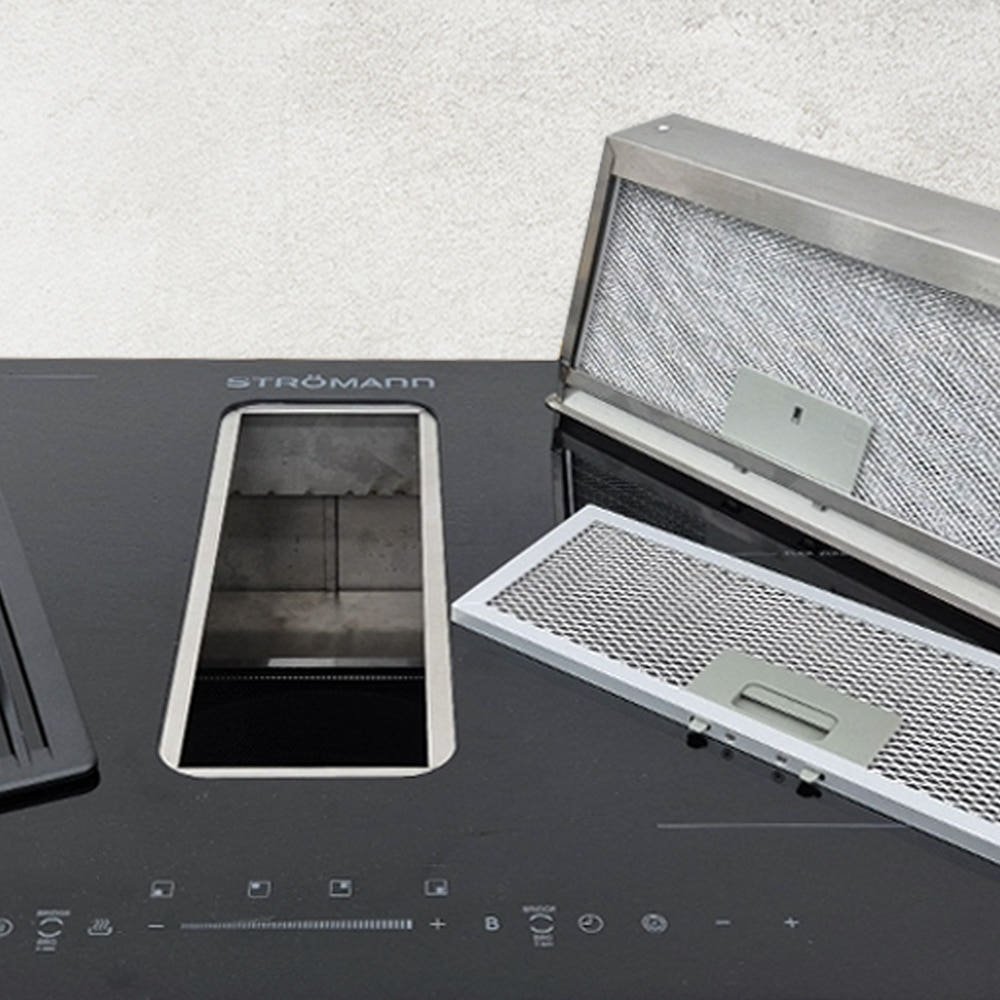 독일스트로만 전국무료배송설치 후드일체형 4구 인덕션 AS100% KC한국정식, 빌트인, 블랙 스트로만 상판 상세 이미지 2