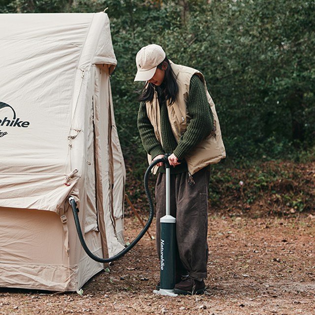 네이처하이크 젠 6.3 코튼 에어 텐트 감성 캐빈 쉘터 패밀리 캠핑 면 혼방 장박, 퀵샌드 상세 이미지 1