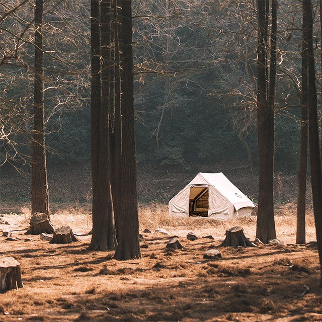 네이처하이크 젠 6.3 코튼 에어 텐트 감성 캐빈 쉘터 패밀리 캠핑 면 혼방 장박, 퀵샌드 상세 이미지 2