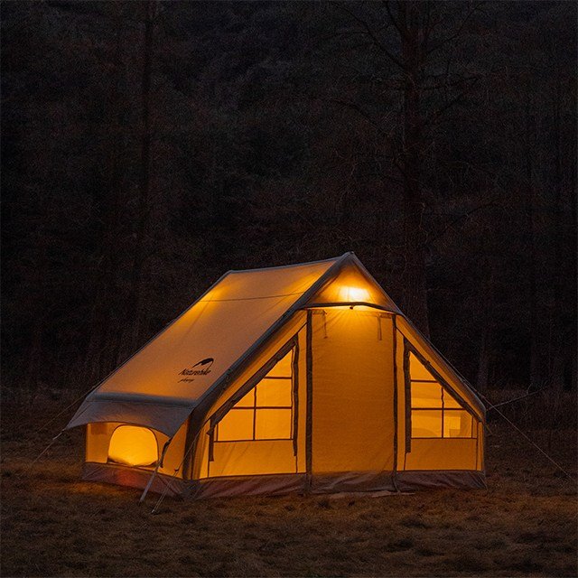 네이처하이크 젠 6.3 코튼 에어 텐트 감성 캐빈 쉘터 패밀리 캠핑 면 혼방 장박, 퀵샌드 상세 이미지 1