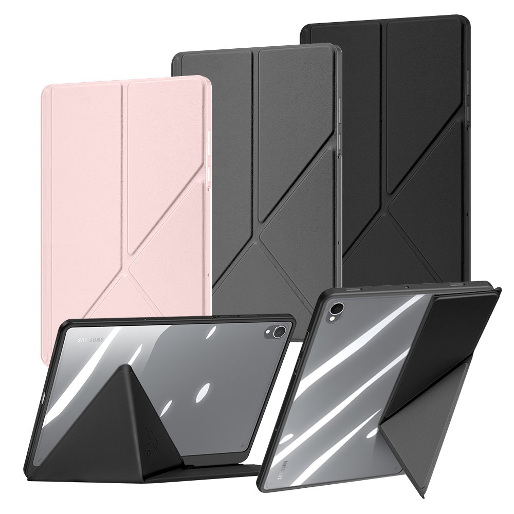 갤럭시탭 S11 케이스 투명 S펜 수납 스마트 북커버 마기 그레이, 탭 S11 상세 이미지 2