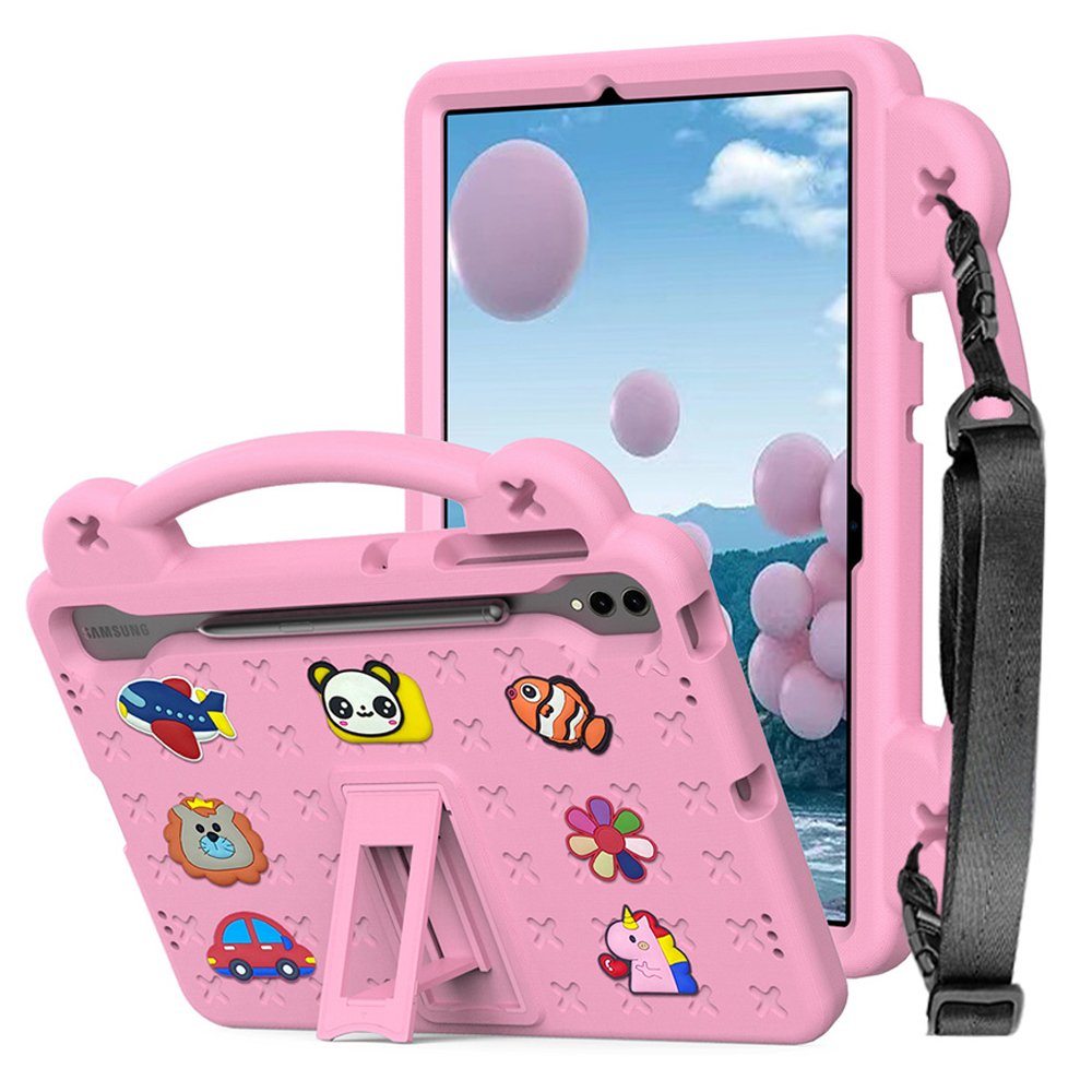 갤럭시탭 S9 FE 플러스 케이스 범퍼 유아 키즈 에바폼 애니멀비츠 옐로우, 탭 S9 FE+/S9+ 상세 이미지 1