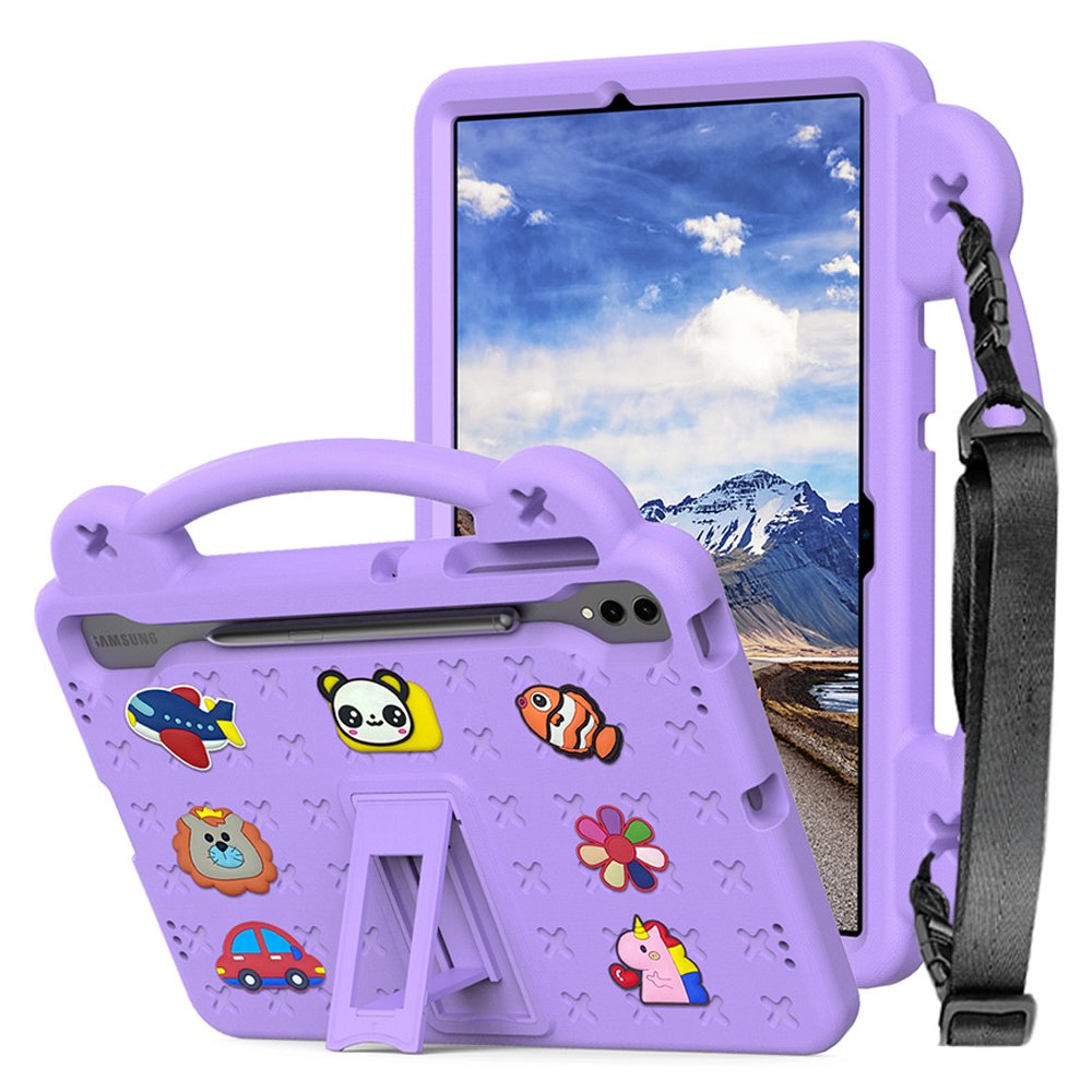 갤럭시탭 S9 FE 플러스 케이스 범퍼 유아 키즈 에바폼 애니멀비츠 옐로우, 탭 S9 FE+/S9+ 상세 이미지 2