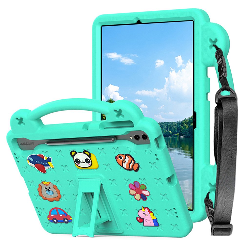 갤럭시탭 S9 FE 플러스 케이스 범퍼 유아 키즈 에바폼 애니멀비츠 옐로우, 탭 S9 FE+/S9+ 상세 이미지 2