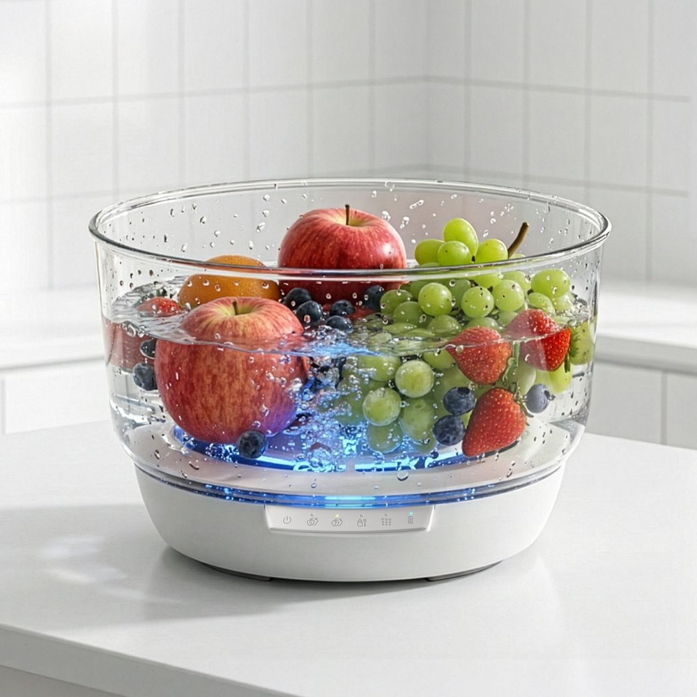 마이니모 과일 야채 버블 무선 살균세척기 6L 브로콜리 세척 상세 이미지 1
