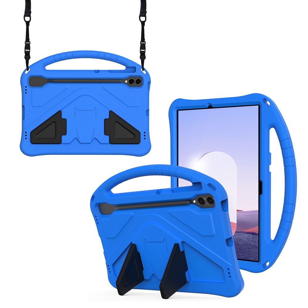 갤럭시탭 S9 FE 플러스 케이스 범퍼 키즈 스트랩 에바폼 메가윙 블랙, 탭 S9 FE+/S9+ 상세 이미지 2