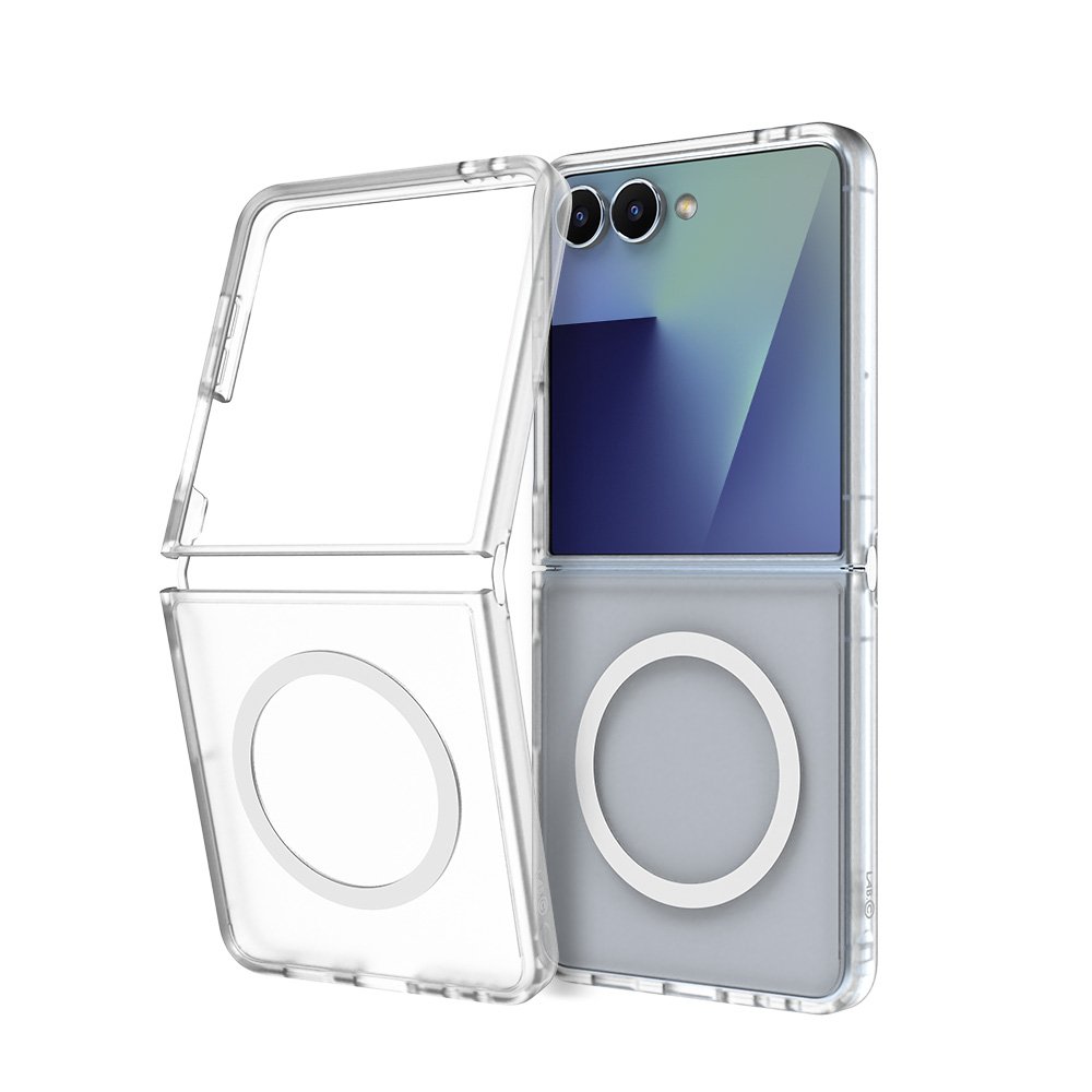 랩씨 맥세이프 마그넷 케이스 지문방지 강력한 자력 매트클리어, 갤럭시Z 플립7 상세 이미지 1