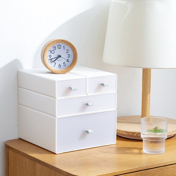 모노루나 모듈형 서랍정리함 책상 소품 다용도 수납함 선반형 1칸, 1호, 1개 상세 이미지 1