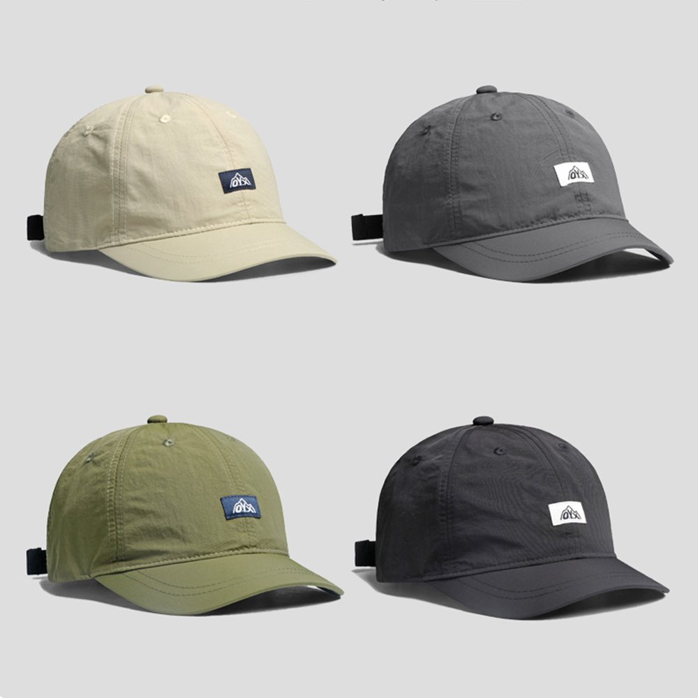 트레일 러닝모자 마라톤 테니스 헬스 운동 나일론 숏챙 챙짧은 모자 물놀이 볼캡 숏캡 상세 이미지 2