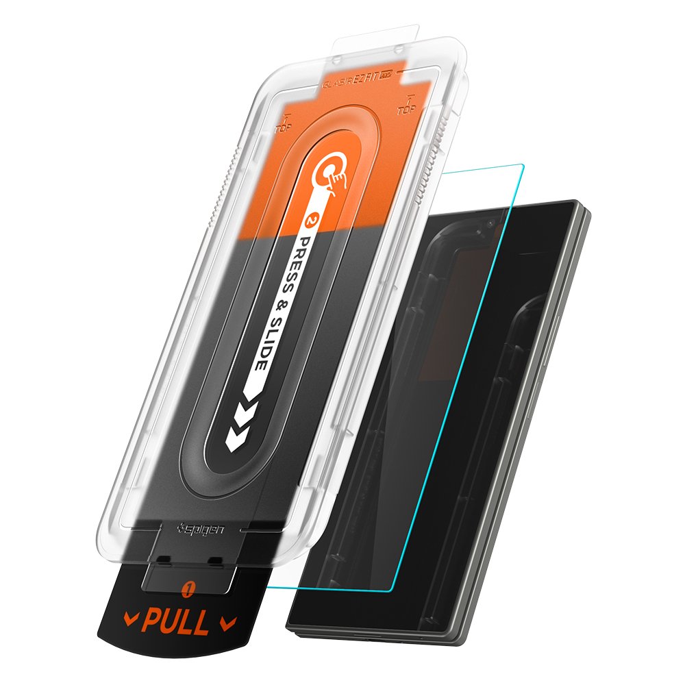 먼지 없는 슈피겐 갤럭시 고투명 강화유리 액정필름 글라스tR 이지핏 갤럭시Z 폴드7, 2매입 상세 이미지 1
