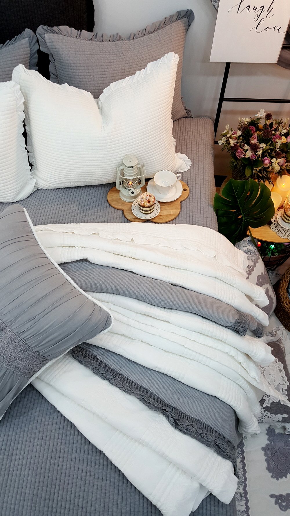 여름이불 구름 누비 아사면 봄 가을이불 상세 이미지 1