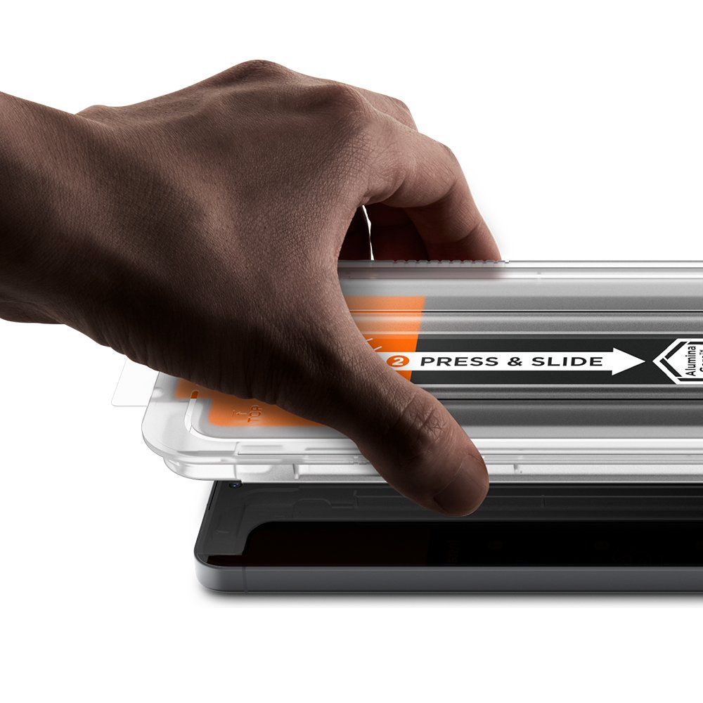 먼지 없는 슈피겐 갤럭시 고투명 강화유리 액정필름 글라스tR 이지핏 갤럭시S25 FE, 2매입 상세 이미지 2