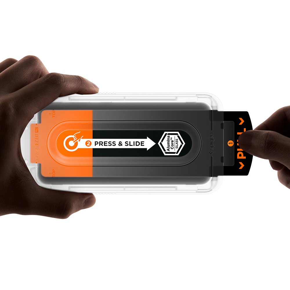 먼지 없는 슈피겐 갤럭시 고투명 강화유리 액정필름 글라스tR 이지핏 갤럭시S25 FE, 2매입 상세 이미지 1