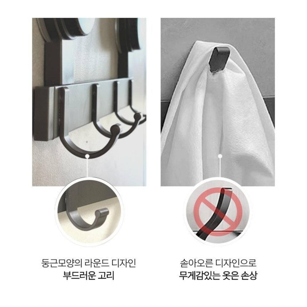 네바스 도어행거 문걸이 모자 벽 행거 걸이 후크 방문옷걸이 상세 이미지 2