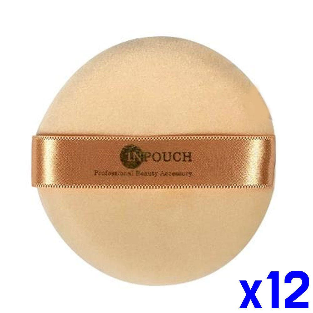 파우더 퍼프 면분첩- 대형 x12개 팩트 쿠션 스펀지 멀티 메이크업 펙트 화장 상세 이미지 1