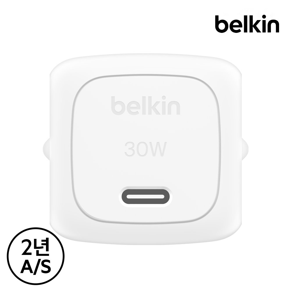 벨킨 30W USB C타입 PD 3.1 PPS 초소형 고속 충전기 WCA008kr 갤럭시 S26 S25 아이폰 아이패드 호환 상세 이미지 1